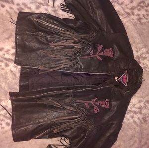 Genuine leather MOB jacket